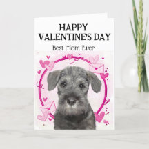 Schnauzer Mejor Mamá Día de San Valentín Personali