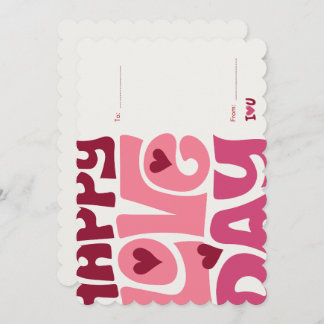 Tarjeta Festiva Schöne und bezaubernde Valentinstags karte.