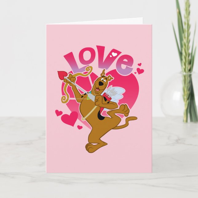 Tarjeta Festiva Scooby-Doo Cupid - Amor (Anverso)