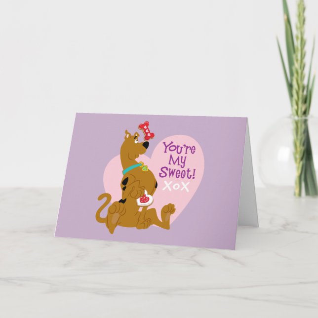 Tarjeta Festiva Scooby-Doo - Eres mi dulce (Anverso)