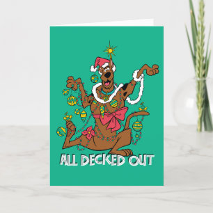 Tarjeta Festiva Scooby-Doo Todos Decorados