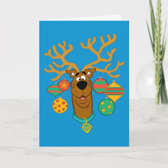 Tarjeta Festiva Scooby el reno (Anverso)