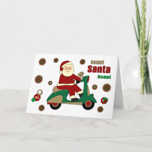 Tarjeta Festiva Scoot Santa Scoot Card