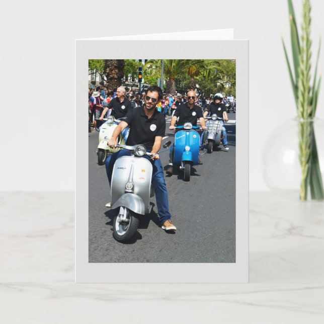 Tarjeta Festiva scooters (Anverso)