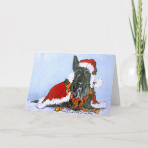 Tarjeta Festiva Scottie Claus