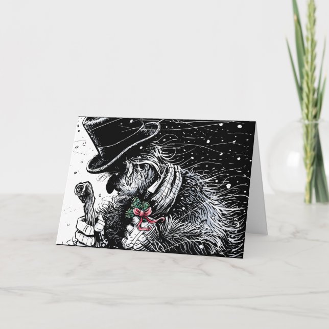 Tarjeta Festiva Scrooge (Anverso)