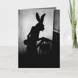 Tarjeta Festiva Se acerca el conejo de Pascua