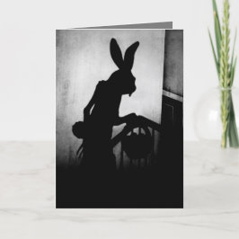Tarjeta Festiva Se acerca el conejo de Pascua