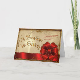 Tarjeta Festiva Se administra un salvador