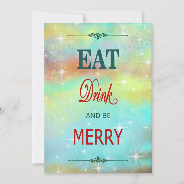 Tarjeta Festiva Sé Feliz (Anverso)