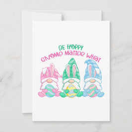 Tarjeta Festiva Sé Feliz Gnomo Sin Importar Qué
