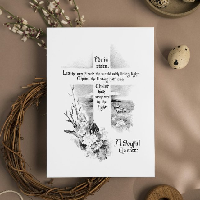Tarjeta Festiva Se Levanta La Vieja Pascua Cristiana (Subido por el creador)