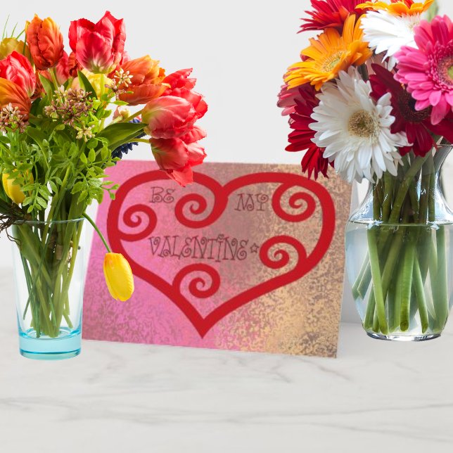 Tarjeta Festiva Sé mi corazón de San Valentín (Subido por el creador)