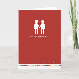 Tarjeta Festiva Sé mi El día de San Valentín de San Valentín