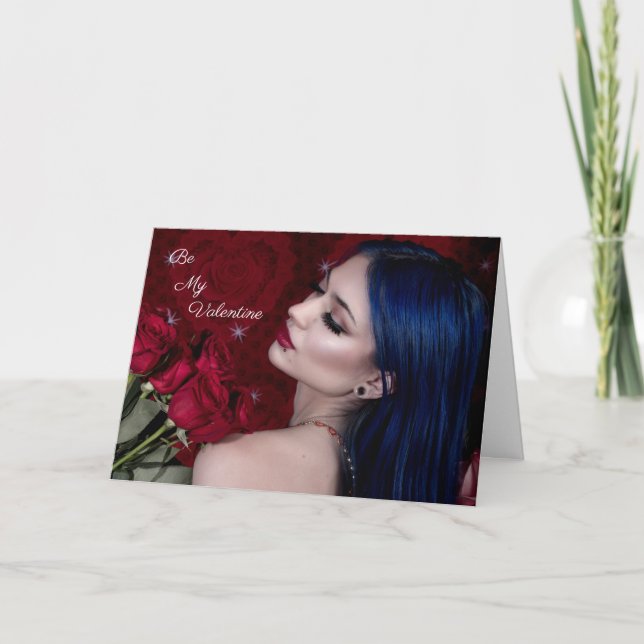 Tarjeta Festiva Sé mi San Valentín (Anverso)