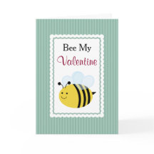 Sé Mi San Valentín, Abeja Linda, Rayas Verdes