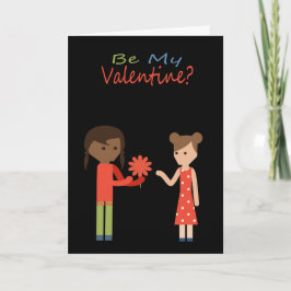 Tarjeta Festiva Sé mi tema de San Valentín lesbiana