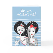 Sé mi tema de San Valentín lesbiana