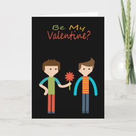 Tarjeta Festiva Sé mi tema gay de San Valentín