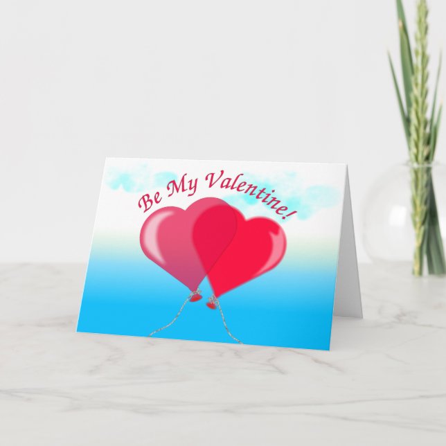 Tarjeta Festiva Sé mi Valentín (Anverso)
