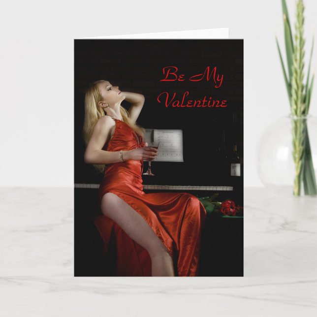 Tarjeta Festiva Sé mi Valentín (Anverso)