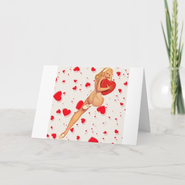 Tarjeta Festiva Sé mi Valentín (Anverso)