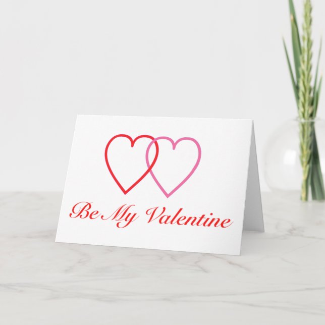 Tarjeta Festiva Sé mi Valentín (Anverso)