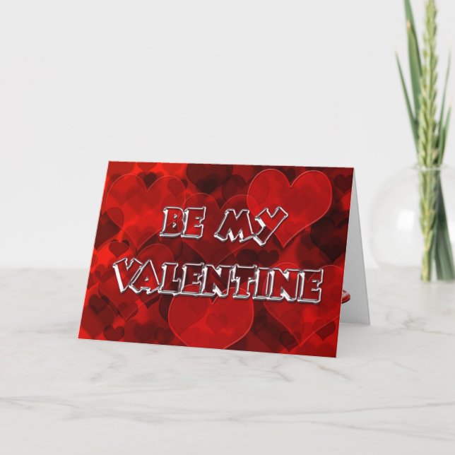 Tarjeta Festiva Sé mi valentina (Anverso)
