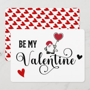 Tarjeta Festiva Sé mi Valentine Gnome