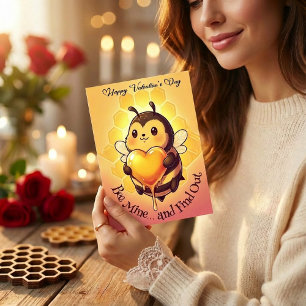 Tarjeta Festiva Sé mía... y Descubre Día de San Valentín de Abej