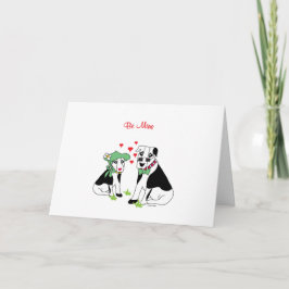 Tarjeta Festiva Sé mío - amor por perros adorables