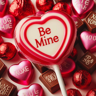 TARJETA FESTIVA SÉ MÍO CORAZÓN LOLLYPOP SAN VALENTÍN