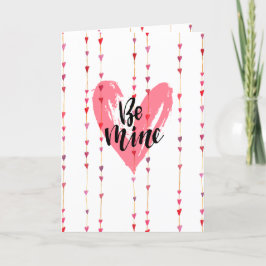 Tarjeta Festiva Sé Mío Corazones en una Cadena Romántica