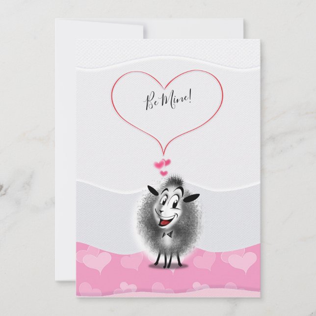 Tarjeta Festiva "¡Sé mío!" - Feliz Día de San Valentín, encantador (Anverso)