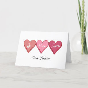 Tarjeta Festiva Sé Mío Por Siempre Día de San Valentín 