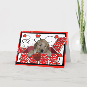 TARJETA FESTIVA SÉ MÍO - TE QUISIERA - TE AMO - VÁLVULA DE PUPPY