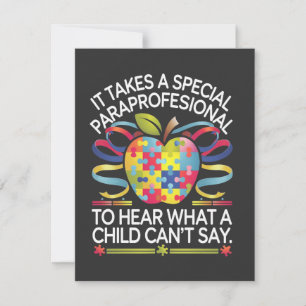Tarjeta Festiva Se necesita un autismo profesional especial