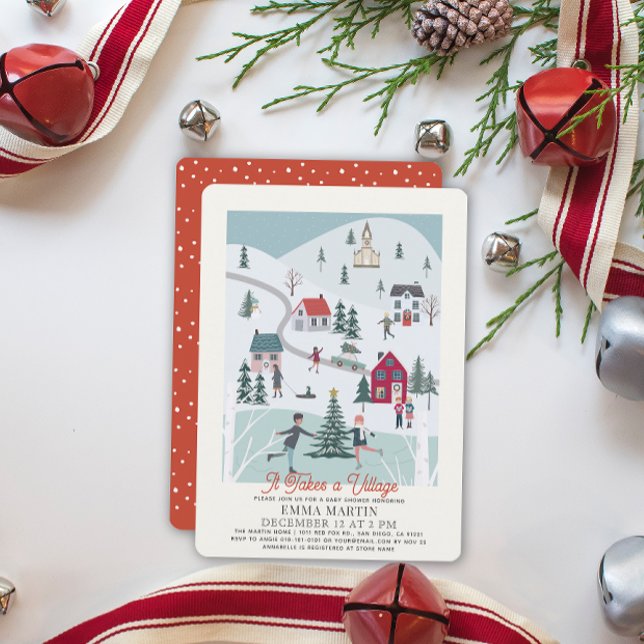 Tarjeta Festiva Se Necesita Un Baby Shower De Vacaciones Para Navi (Subido por el creador)