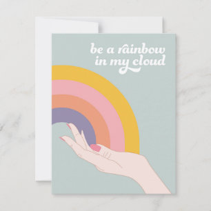 Tarjeta Festiva Sé un arcoiris en mi nube