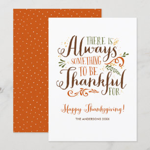 Tarjeta Festiva Sea agradecido y caprichoso día de gracias