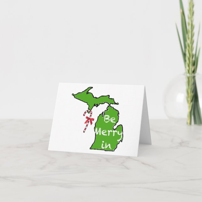 Tarjeta Festiva Sea feliz en el MI (Anverso)