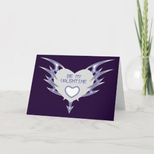 Tarjeta Festiva sea mi valentina : corazón tribal