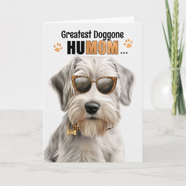 Tarjeta Festiva Sealyham Terrier Dog mejor HuMOM día de la madre (Anverso)