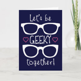 Tarjeta Festiva Seamos Geeky Juntos