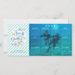 Tarjeta Festiva SEAS y saludos del Calendario de Negocios Tropical