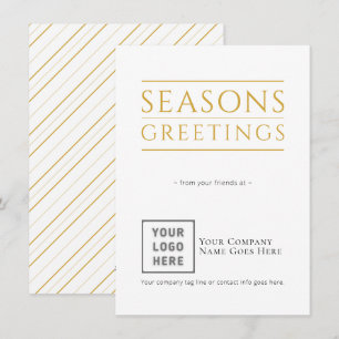 Tarjeta Festiva Seasons Greetings Modern Business