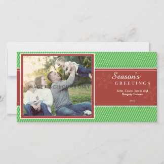 Tarjeta Festiva Season's Greetings Photo Card