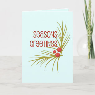 Tarjeta Festiva SeasonsGreetings