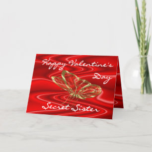 Tarjeta Festiva SecretSisValentine-personalizar cualquier ocasión