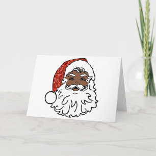 Tarjeta Festiva secuela el negro santa claus